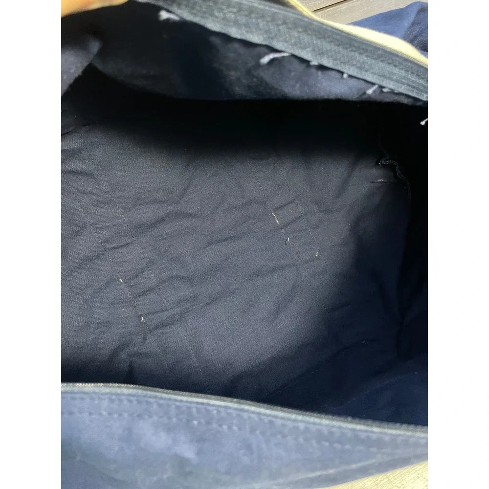 Vintage WPVI-TV 6 ABC Philadelphia News Duffel Bag Navy Blue Canvas Media Gear